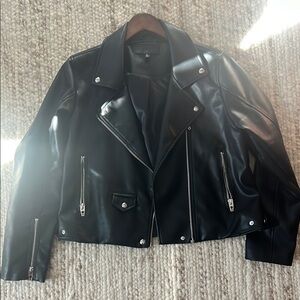 Blank NYC XL Black Leather Jacket